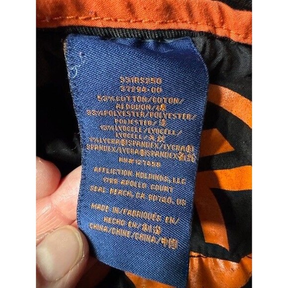 American Fighter Striker Jeans Mens 31 (31x33) Black Relaxed Straight Distressed - Picture 14 of 16